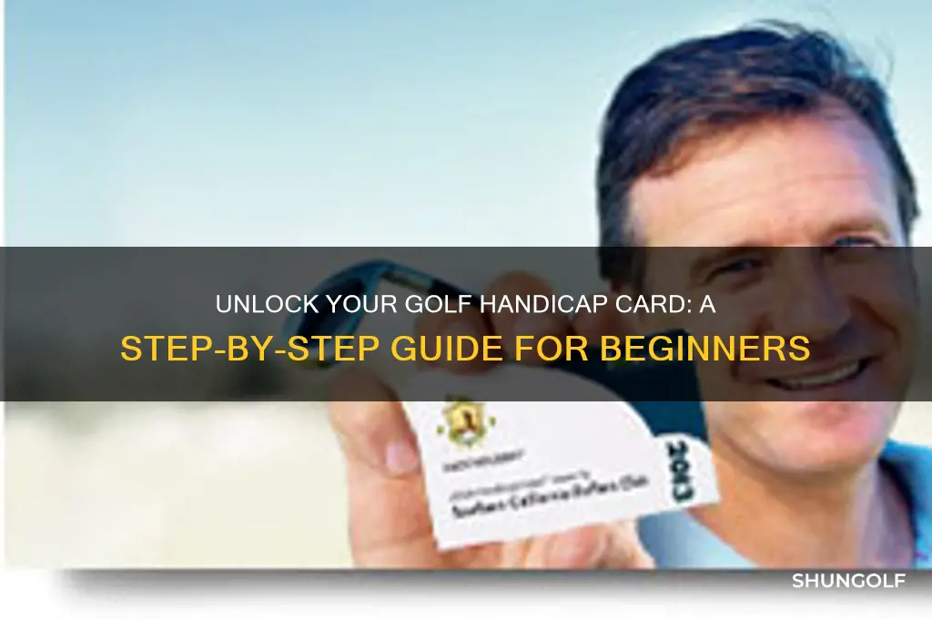 how do i get a golf handicap card