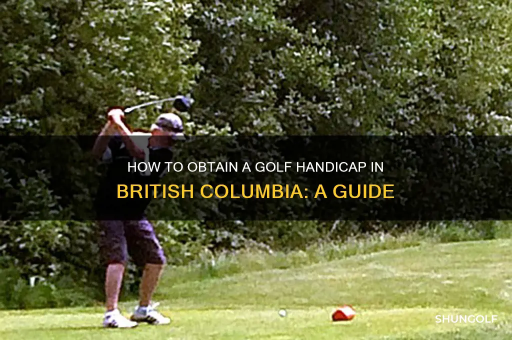 how do i get a golf handicap in bc