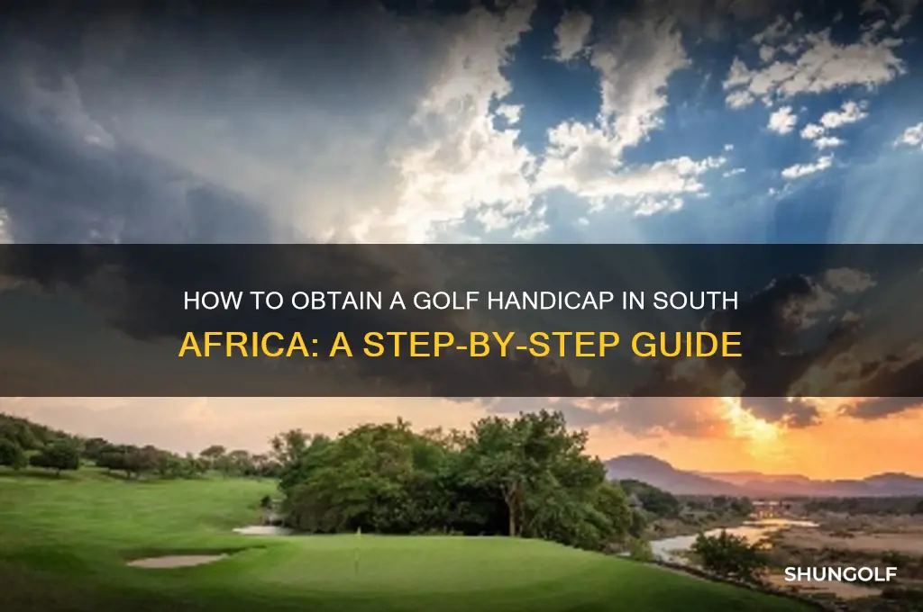 how do i get a golf handicap in south africa