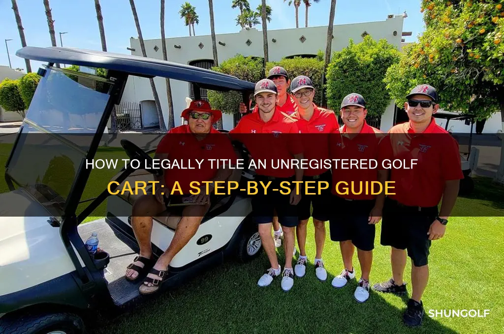 how do i get title on an unregistered golf cart