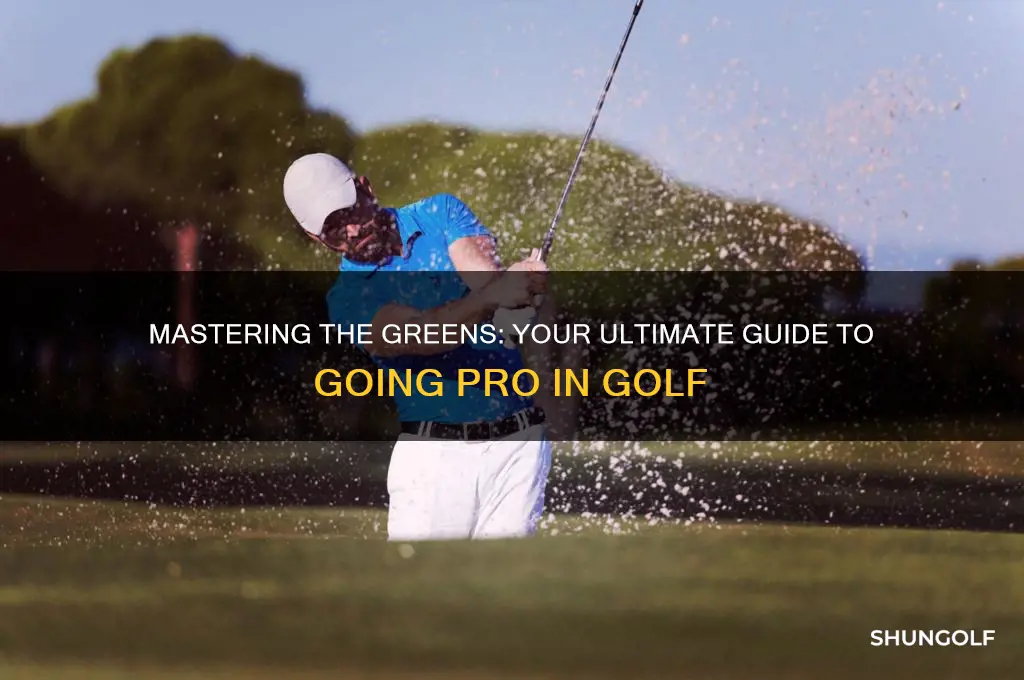 how do i go pro in golf