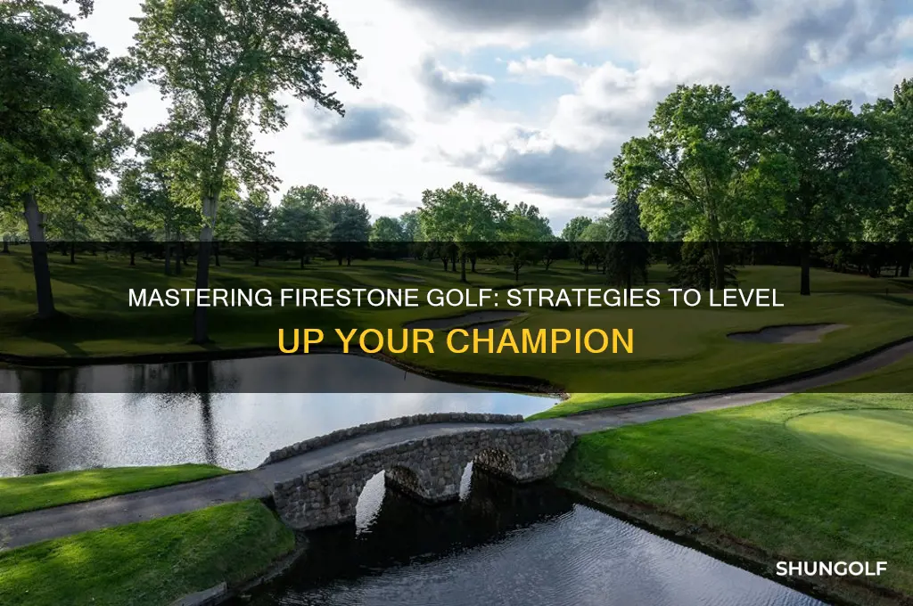 how do i level up the champion in firestone golf