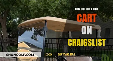 Sell Your Golf Cart on Craigslist: A Step-by-Step Listing Guide