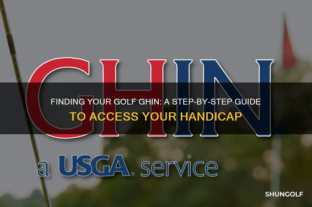 how do i look for my golf ghin