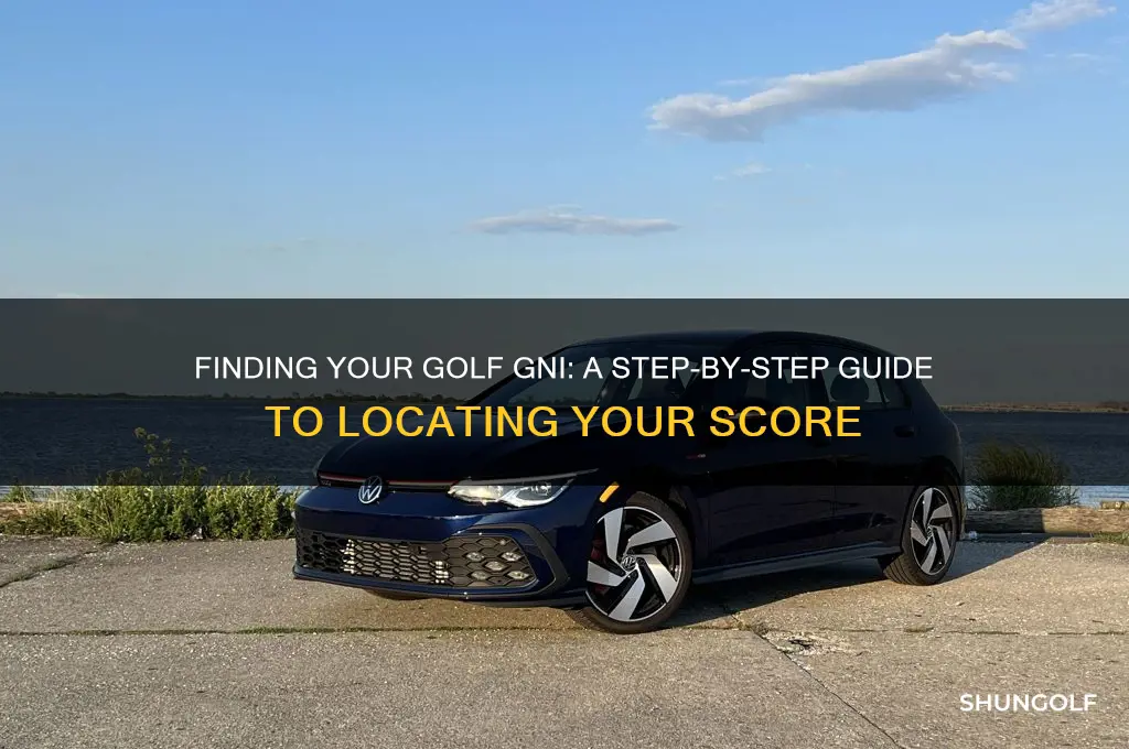 how do i look for my golf gni