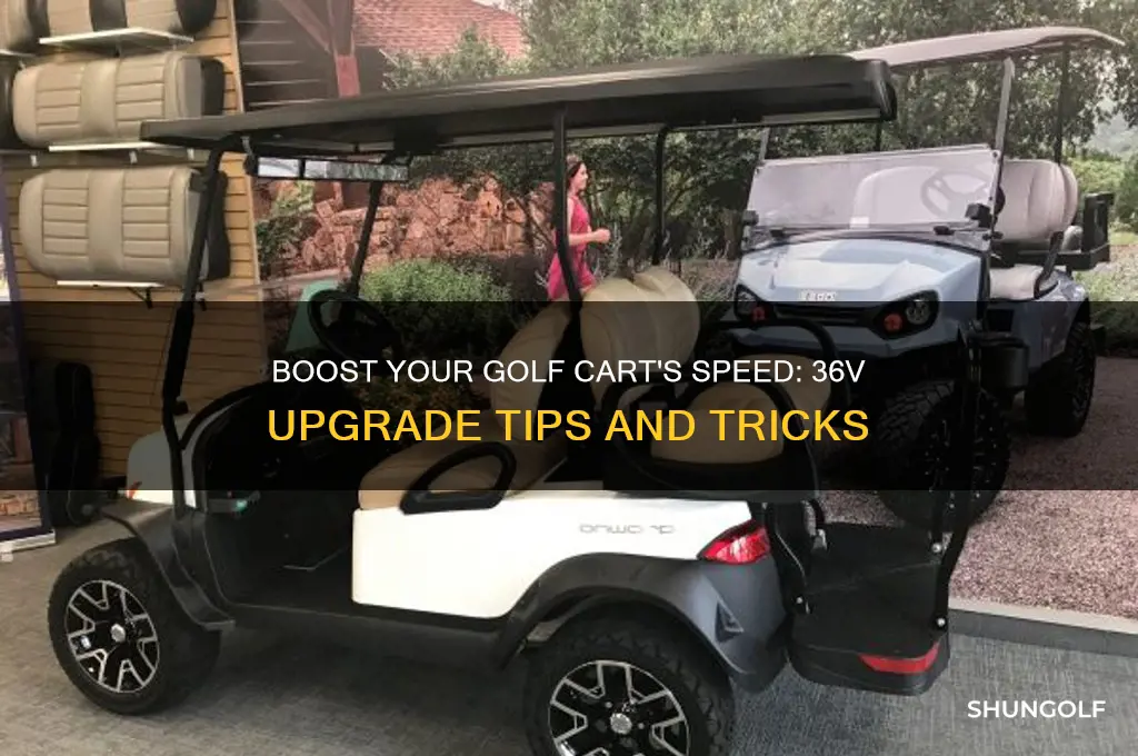 how do i make my 36 volt golf cart faster