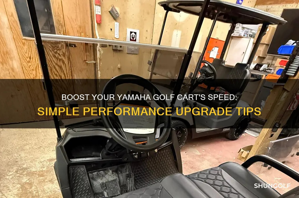 how do i make my electric yamaha golf cart faster