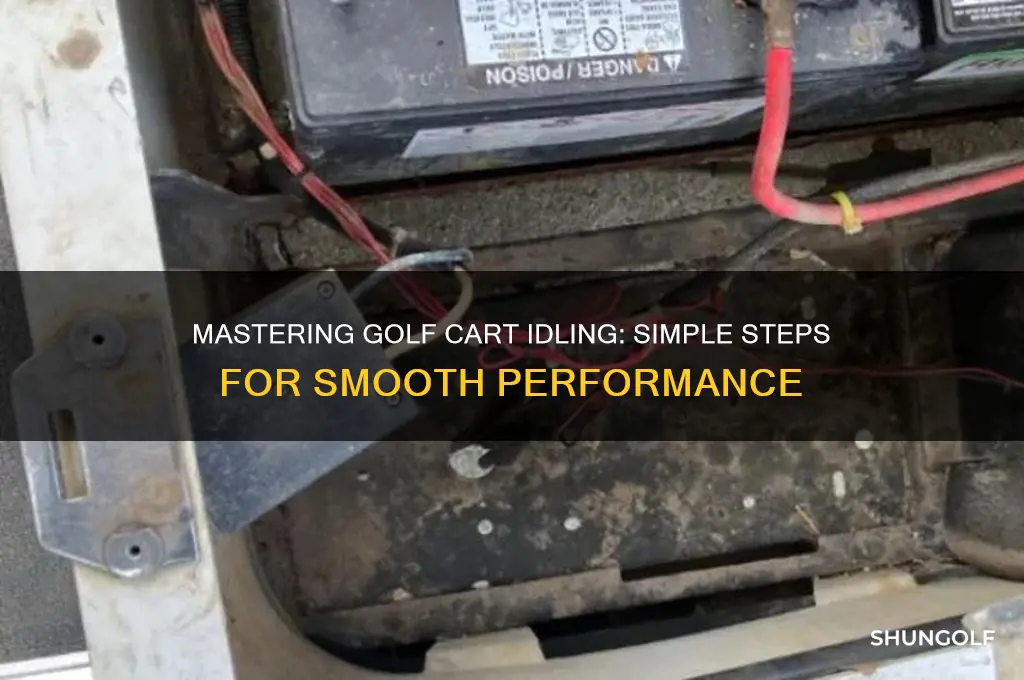 how do i make my golf cart idle