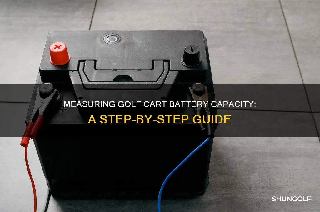 how do i measure golf cart battery capacity