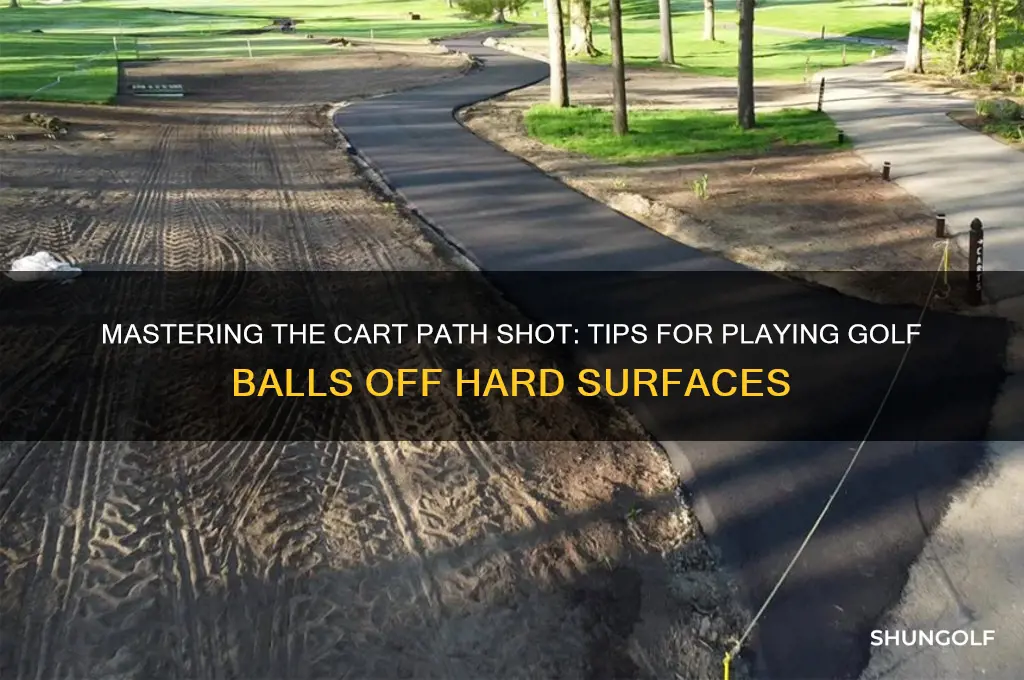 how do i play a golf ball off cart path