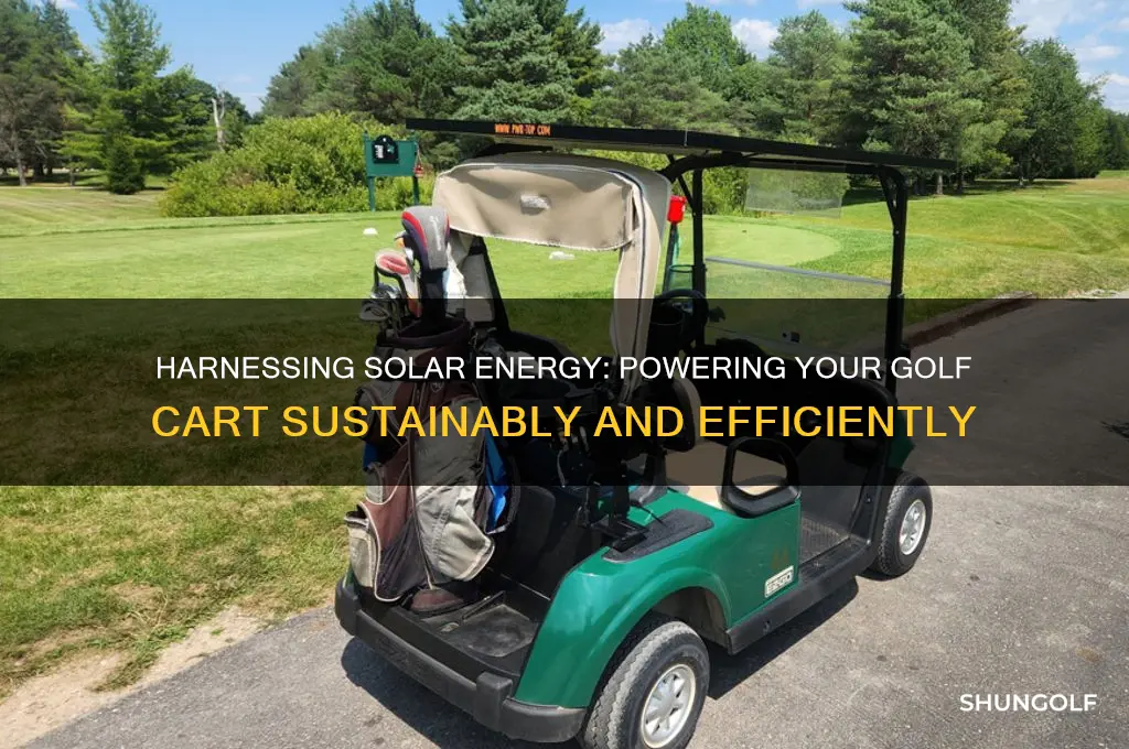 how do i power a golf cart with solar