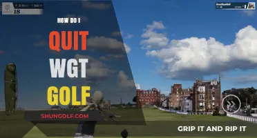 Golf Withdrawal: Tips to Quit WGT Golf