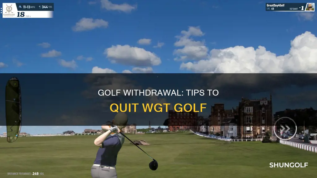 how do i quit wgt golf