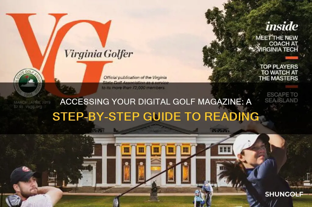 how do i read my digital copy of golf magazine