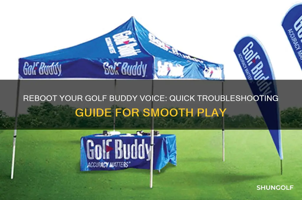 how do i reboot my golf buddy voice