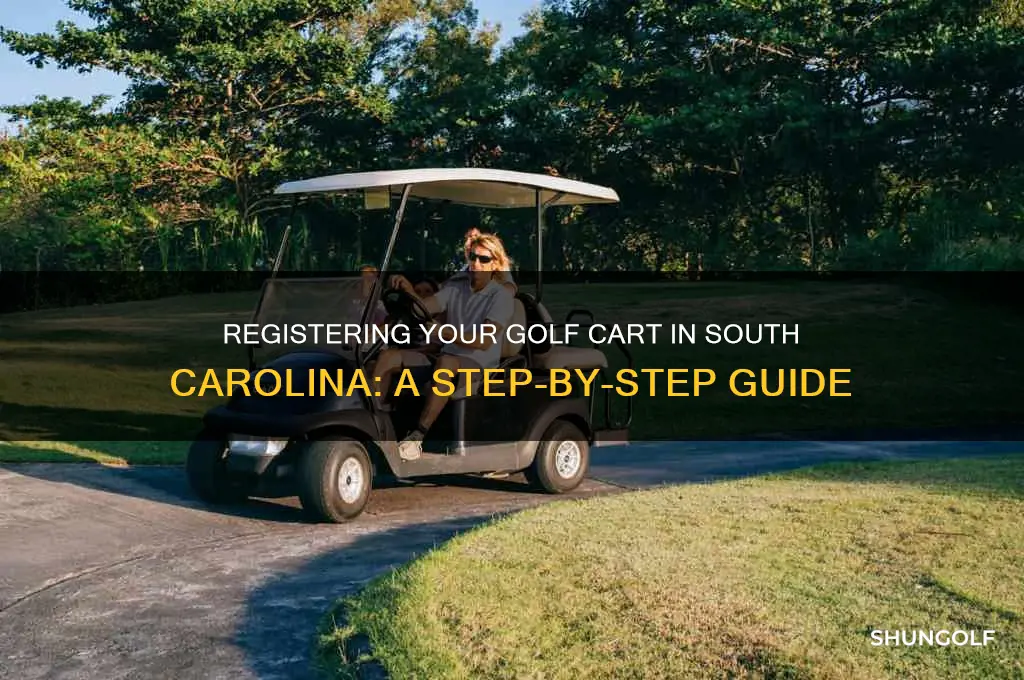how do i register a golf cart in sc