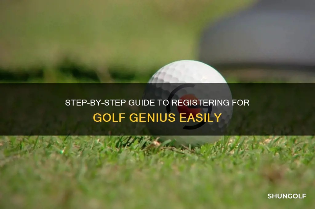 how do i register for golf genius