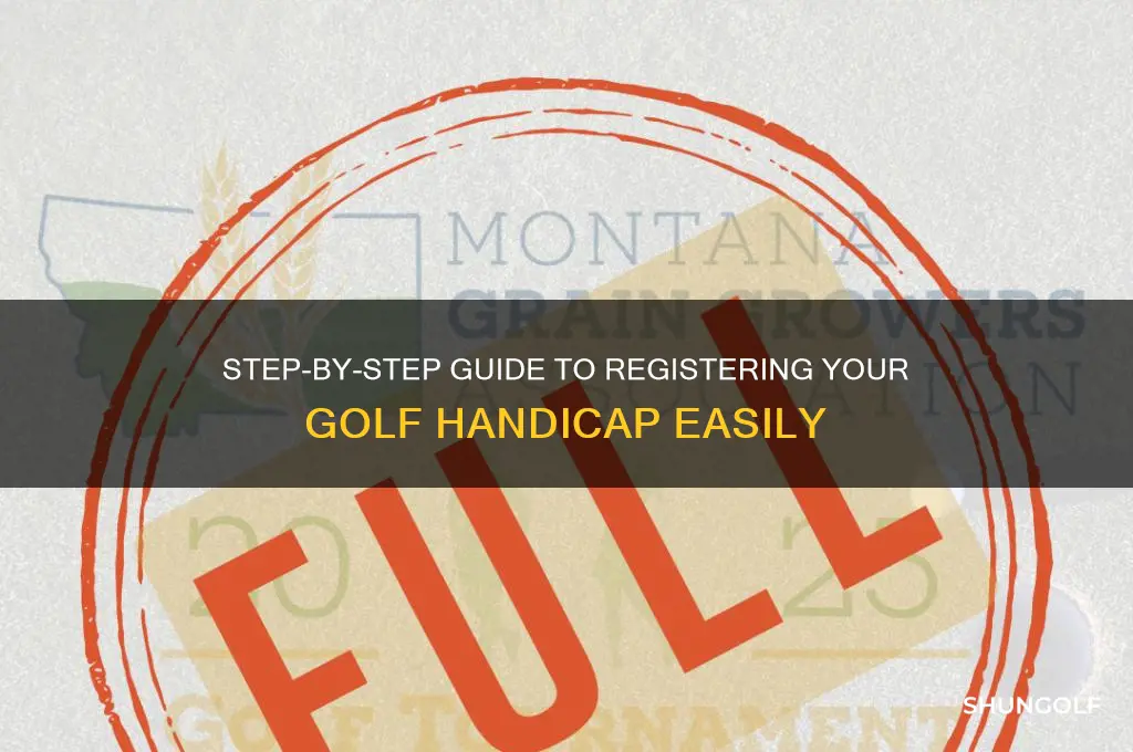 how do i register my golf handicap