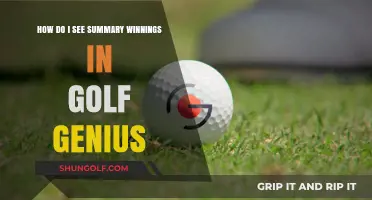 Viewing Golf Genius Summary Winnings: A Quick Guide for Players
