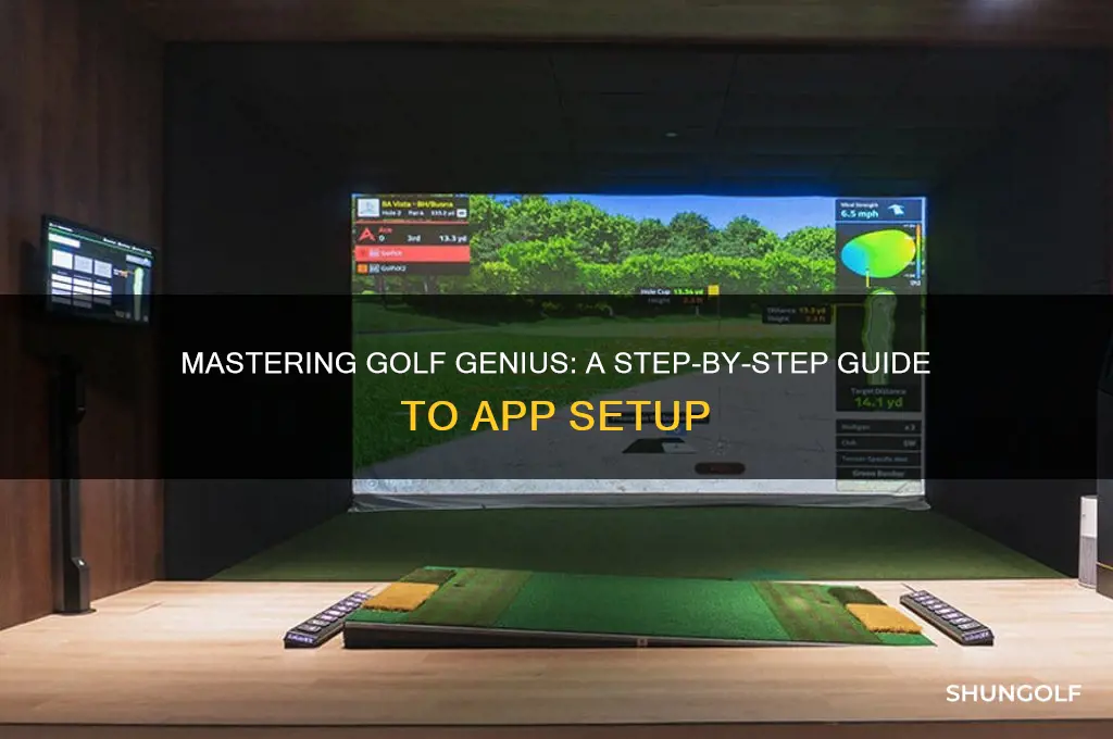 how do i set up golf genius app
