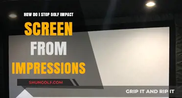 Prevent Golf Impact Screen Impressions: Effective Tips and Solutions
