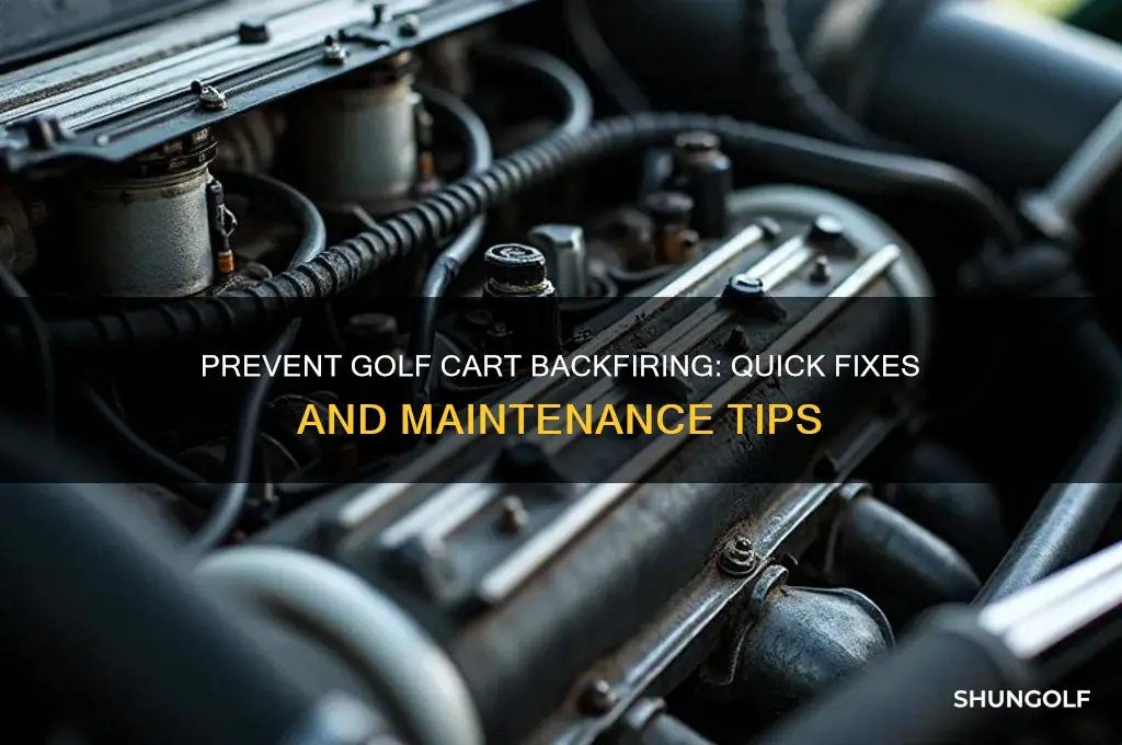 how do i stop my golf cart from backfiring