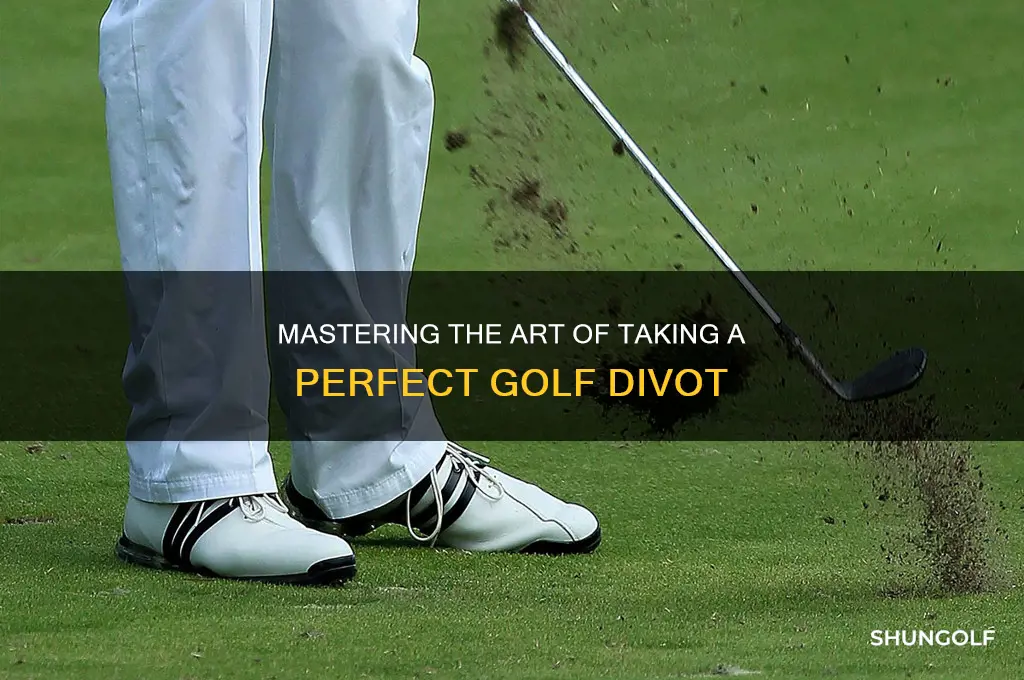 how do i take a divot in golf