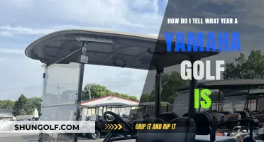 Identifying Your Yamaha Golf Cart's Year: A Comprehensive Guide