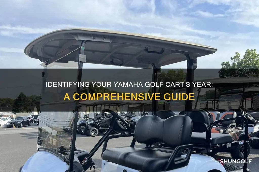 how do i tell what year a yamaha golf is