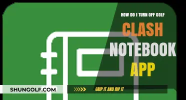 How to Disable the Golf Clash Notebook App: A Quick Guide
