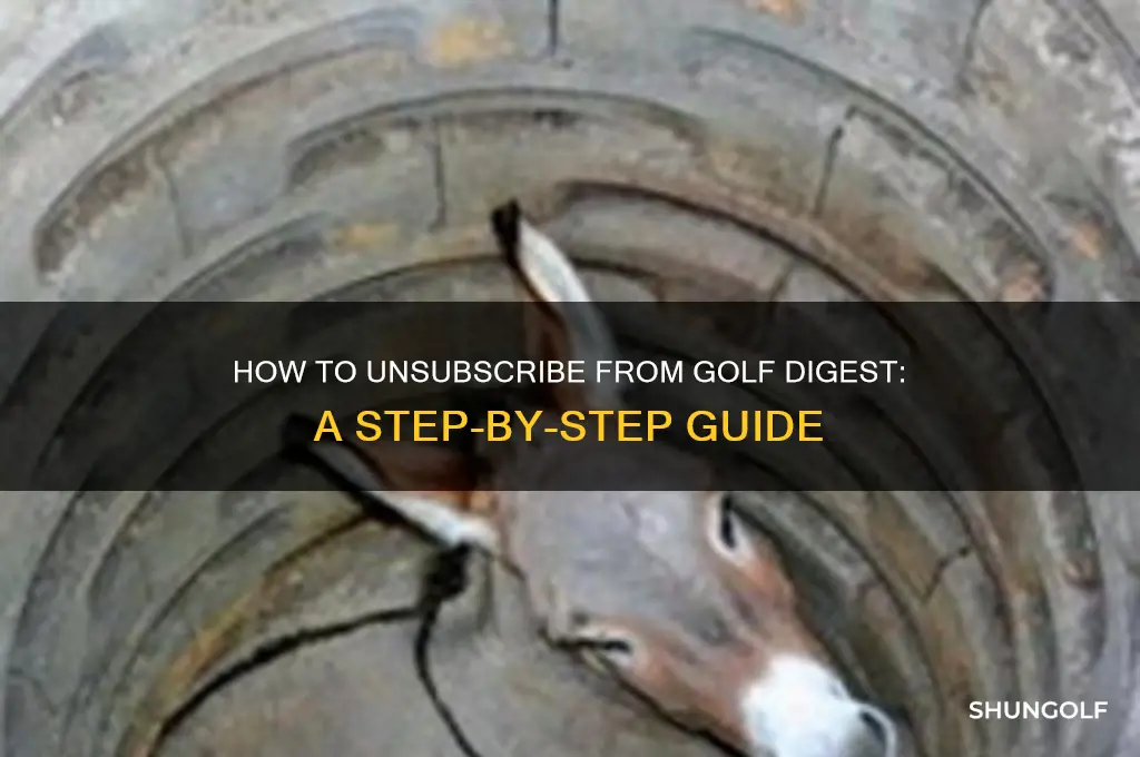 how do i unsubscribe from golf digest