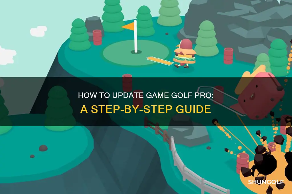 how do i update game golf pro