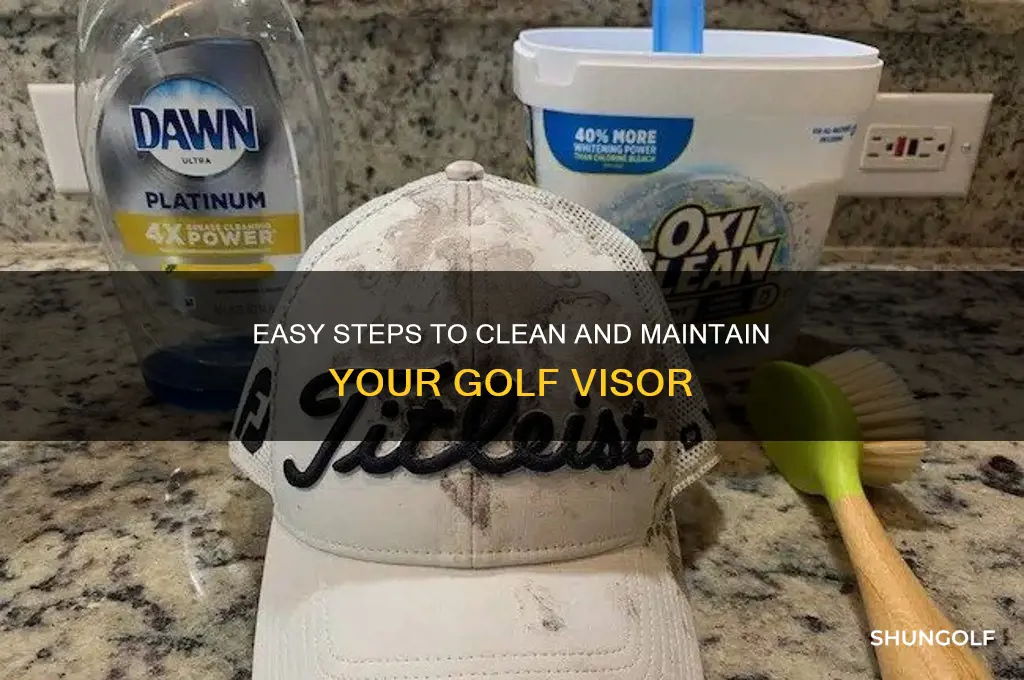 how do i wash my golf visor