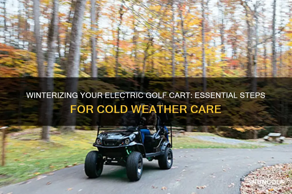 how do i winterize my electric golf cart