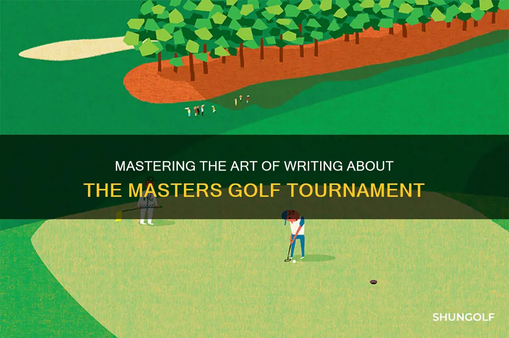 how do i write about the masters golf