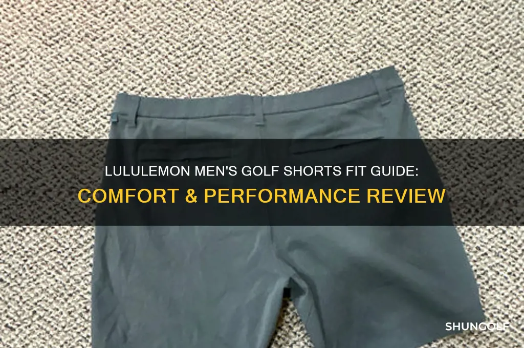 how do lululemon mens golf shorts fit