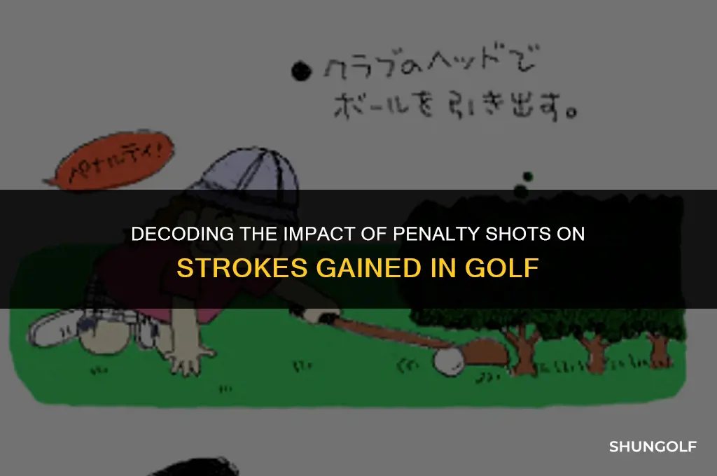 how do penalty shots factor into strokes gained golf