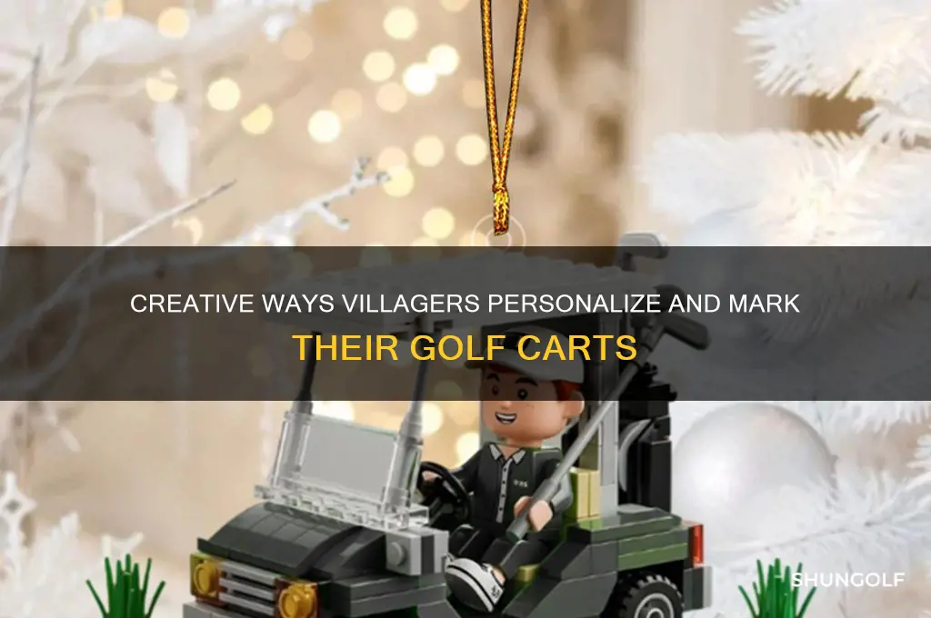 how do people mark their golf carts in the villages