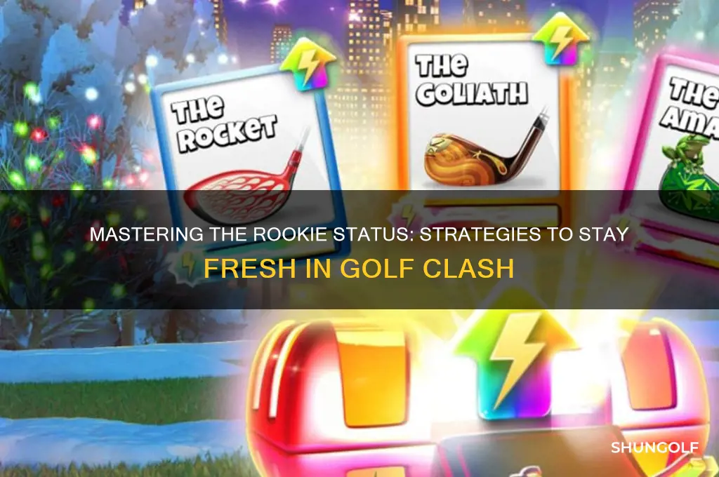 how do people stay a rookie on golf clash