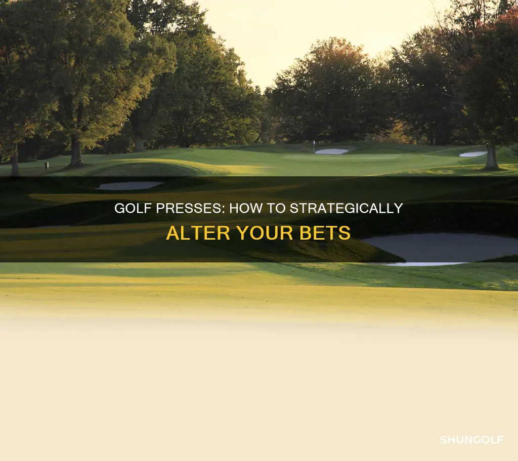 how do presses work in golf