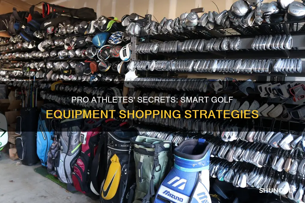 how do professional athletes shop for equipment golf