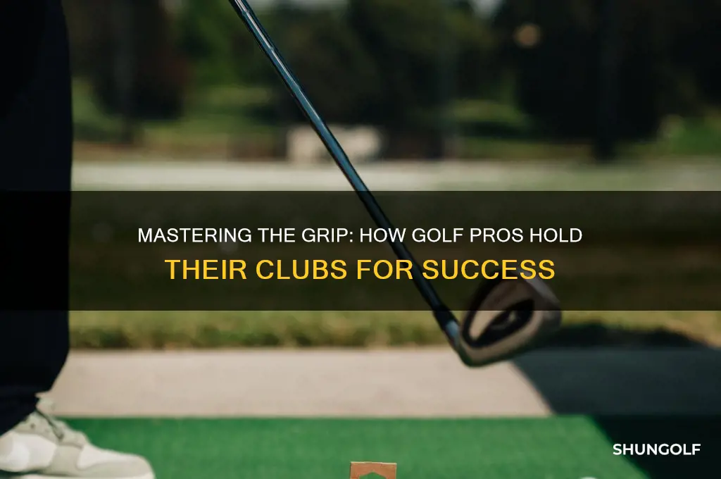 how do pros hold a golf club