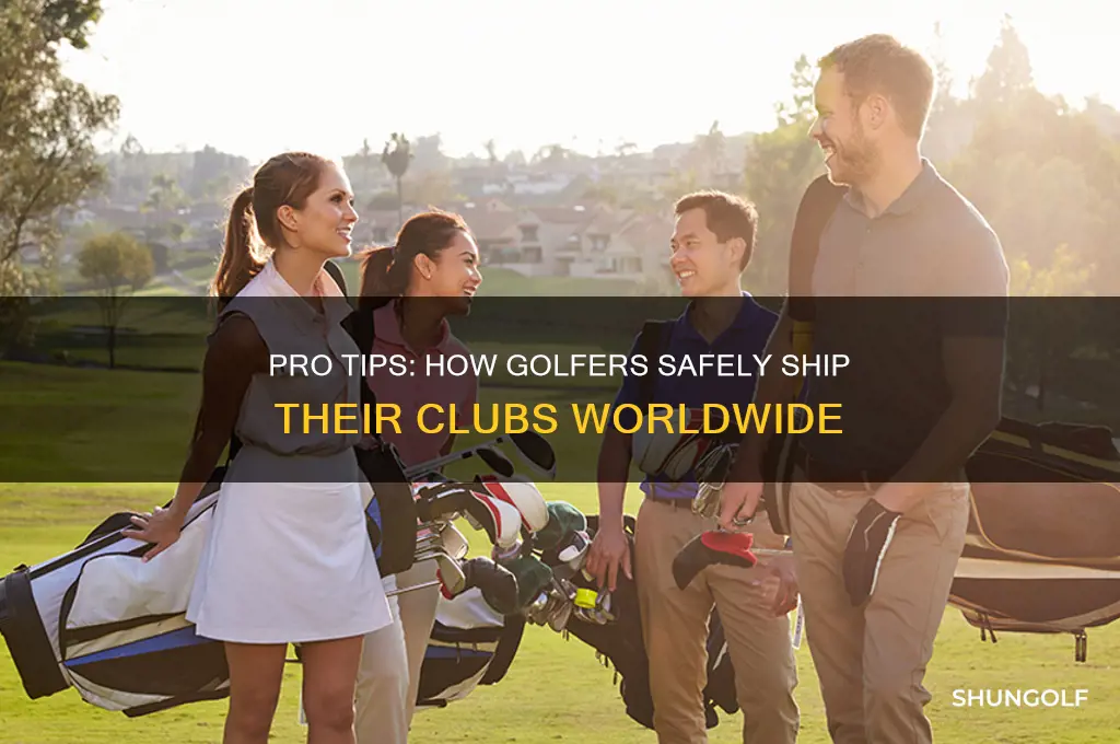 how do pros ship their golf clubs
