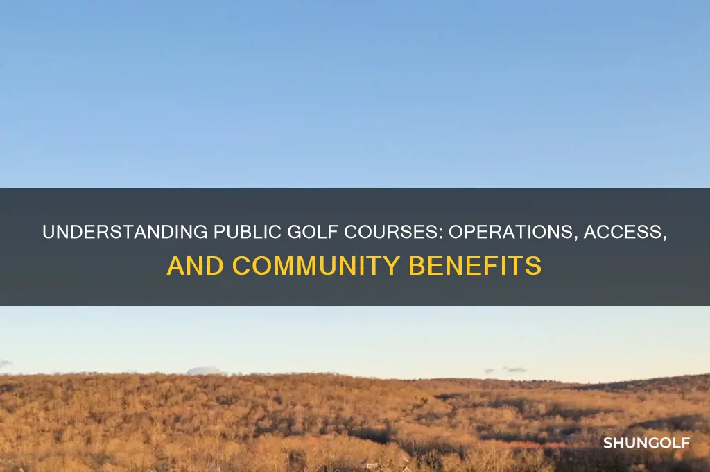 how do public golf courses work