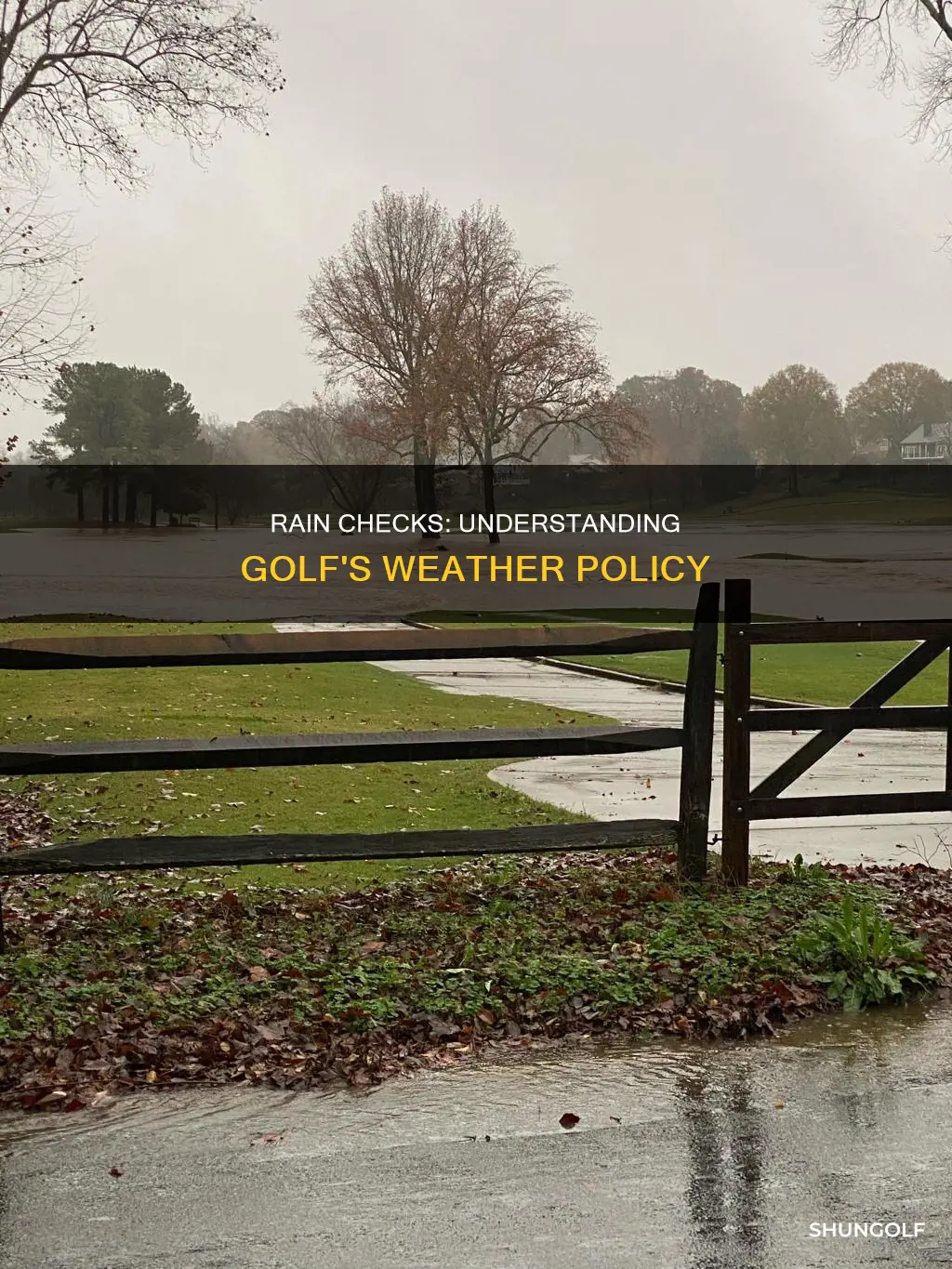 how do rain checks work golf