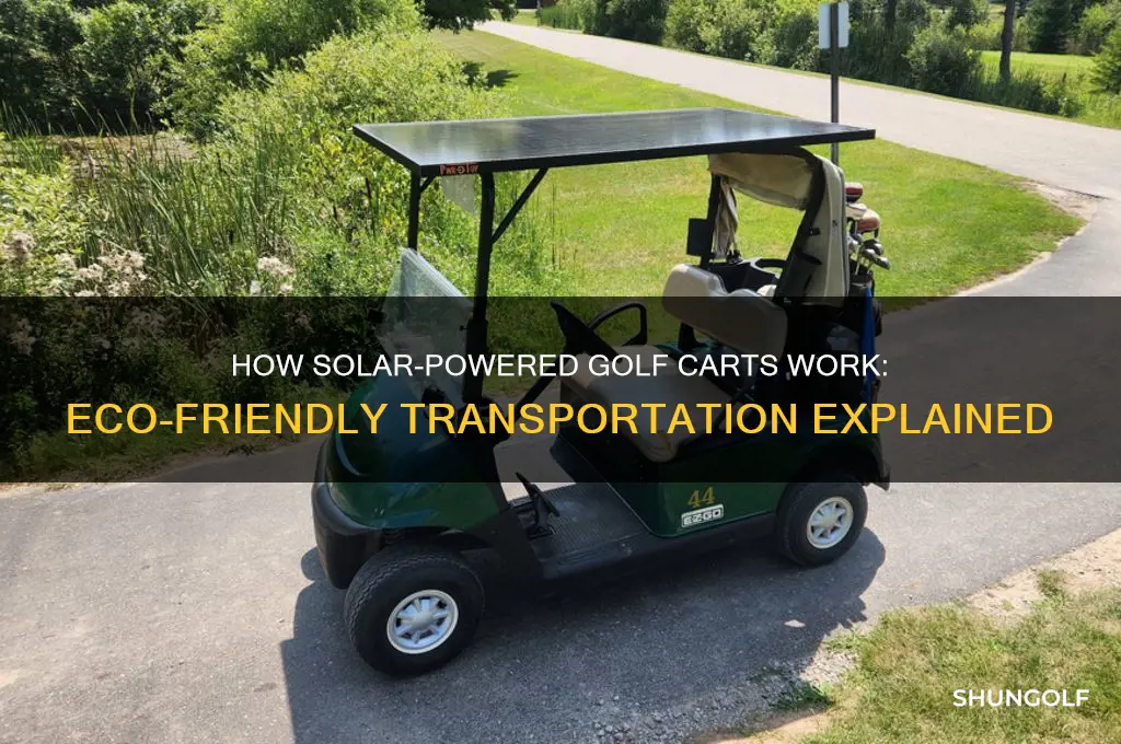 how do solar powered golf carts work