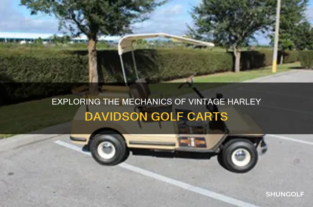 how do the old harley davidson golf cart work