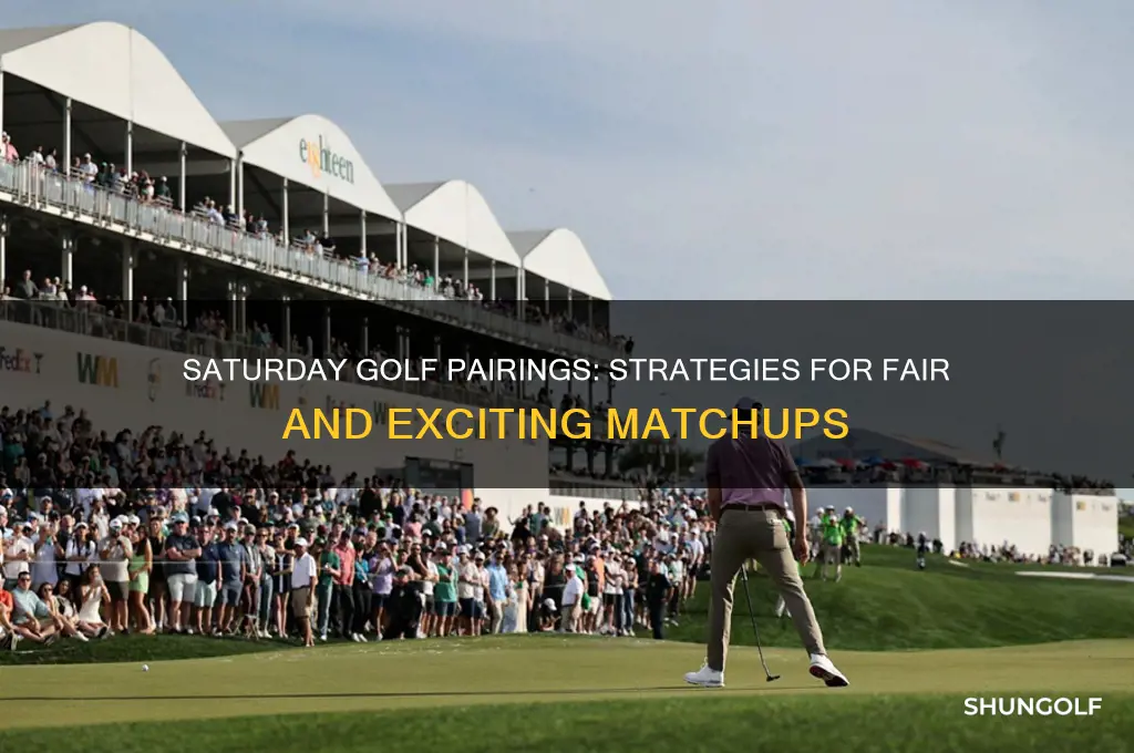 how do they arrange golf paitings saturday