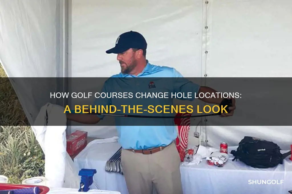 how do they change golf holes