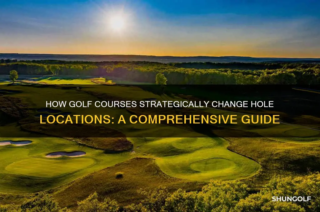 how do they change holes on a golf course